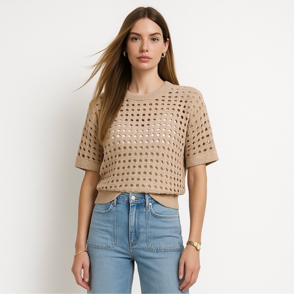 Varley Claybourne Knit Tee- Small
